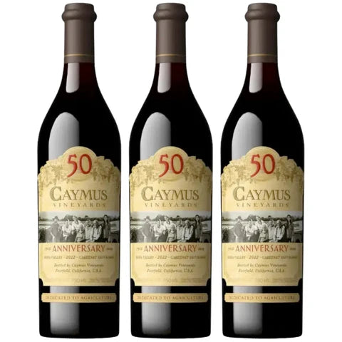 Caymus 50th Anniversary Cabernet Sauvignon 3 Pack - Liquor Bar Delivery