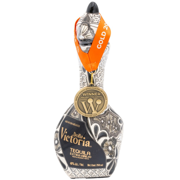 Doña Victoria Tequila Extra Anejo Black Bottle 750ml - Liquor Bar Delivery