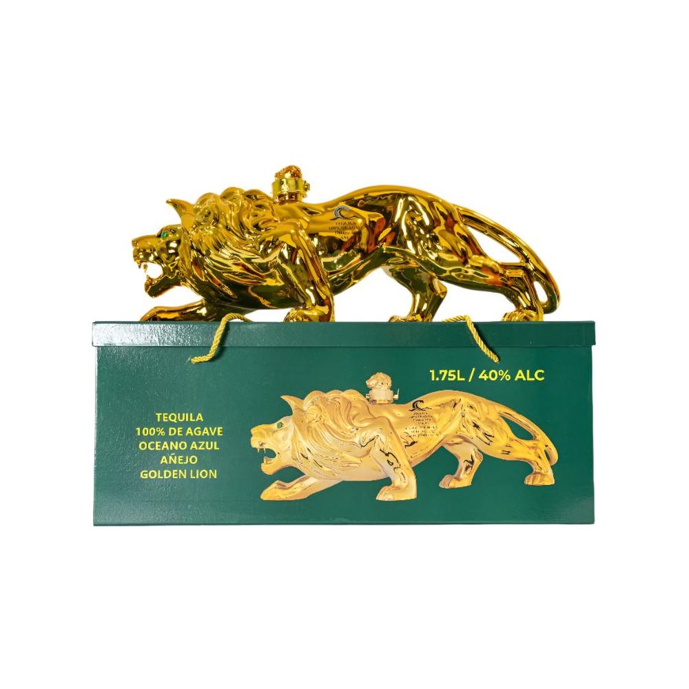 Oceano Azul Lion Tequila Anejo 1.75L - Liquor Bar Delivery
