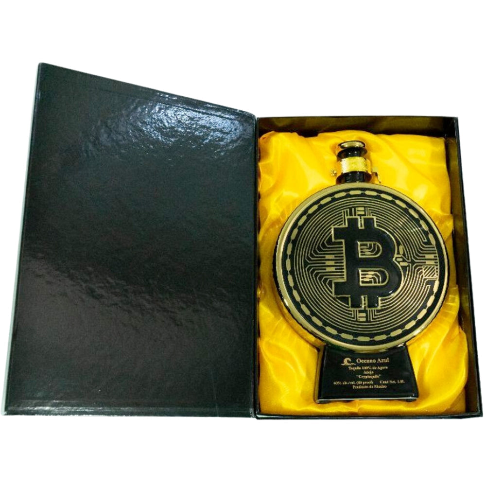 Oceano Azul Cryptoquila Anejo Tequila 1L - Liquor Bar Delivery