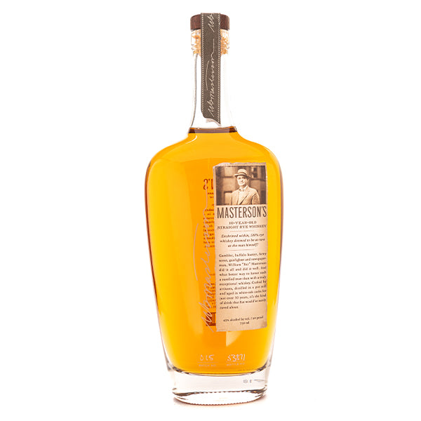 Masterson's Rye 10 Year - 750ml - Liquor Bar Delivery