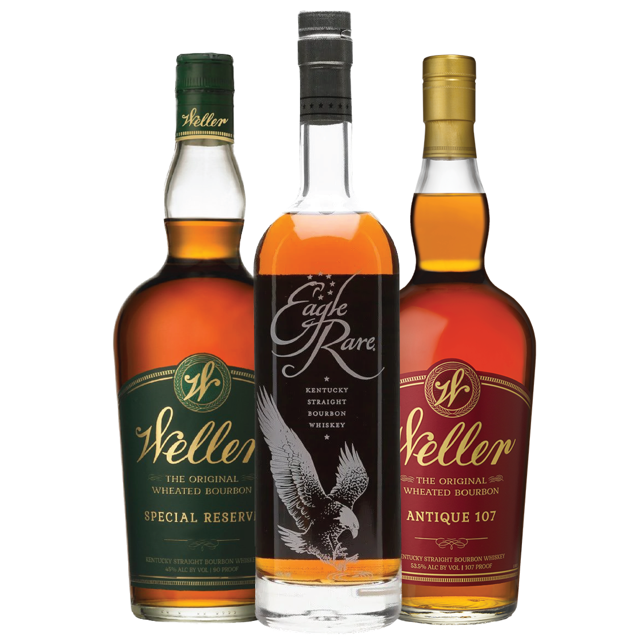 Weller 107, Weller Special Reserve Package, Eagle Rare Bourbon Package - Liquor Bar Delivery