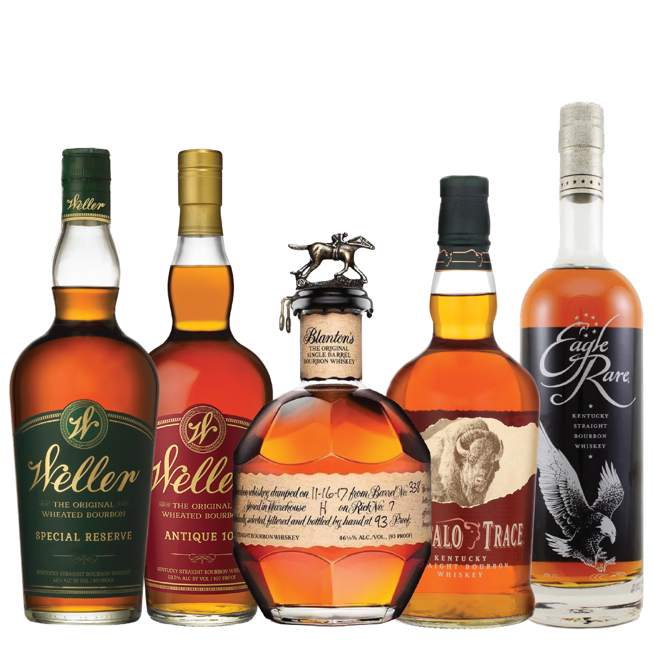 Blanton's, Eagle Rare, Buffalo Trace, & Weller Bundle - Liquor Bar Delivery