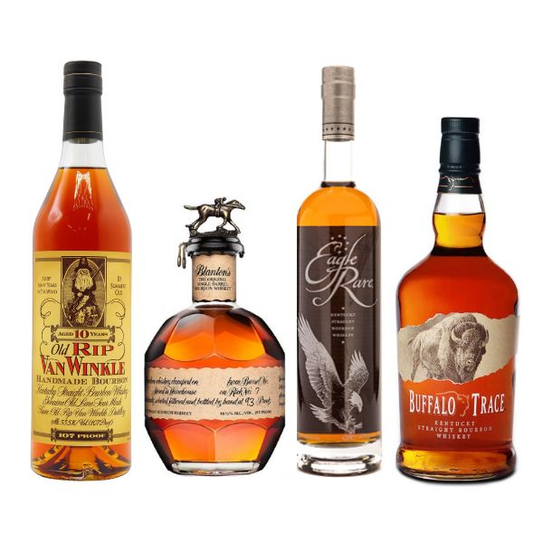 Buffalo Trace, Blanton's Single Barrel, Eagle Rare and Pappy Van Winkle 10 Bundle - Liquor Bar Delivery
