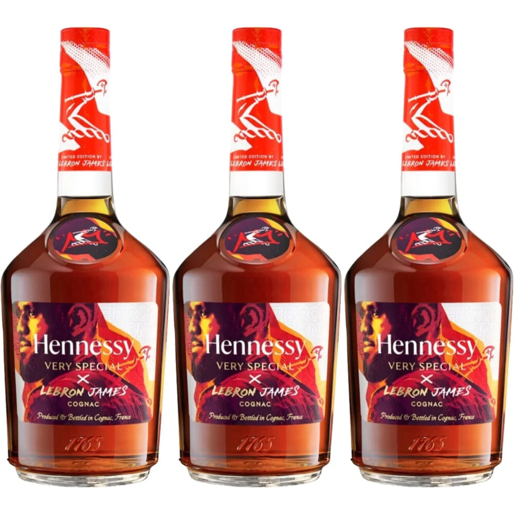 Hennessy VS Cognac X Lebron James Limited Edition 3 Bottle Bundle