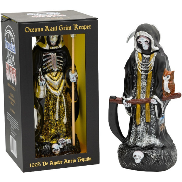 Oceano Azul Grim Reaper Anejo Tequila 1Ltr - Liquor Bar Delivery