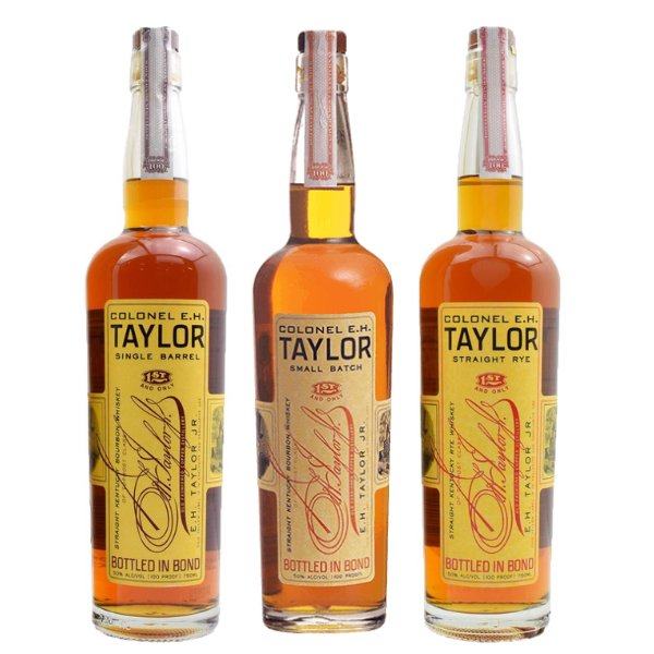 Colonel E.H Taylor Small Batch, Single Barrel and Straight Rye Bundle  - 750ml - Liquor Bar Delivery