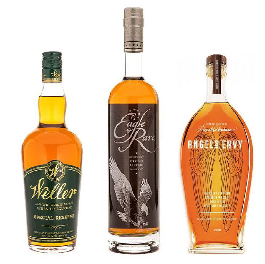 2 Weller Special Reserve, 2 Eagle Rare and 2 Angel's Envy Bourbon Package - Liquor Bar Delivery