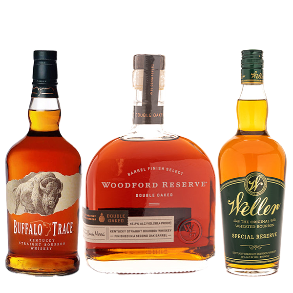 Woodford Reserve Double Oaked Bourbon, Buffalo Trace, Weller Special Reserve - Liquor Bar Delivery