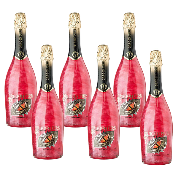 Dragon Fire Sparkling Wine-Strawberry Bundle - Liquor Bar Delivery