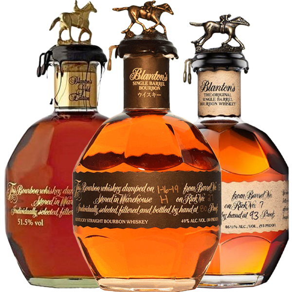 Blanton's Red Edition, Blanton's Single Barrel Black Label and Blanton's Gold Efition Bundle - Liquor Bar Delivery