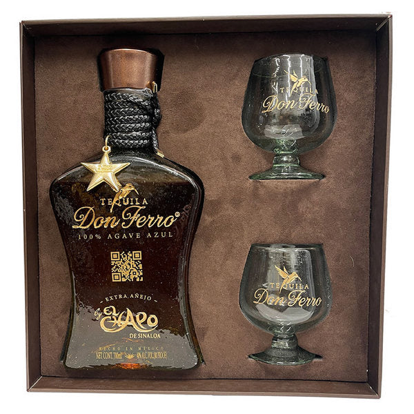 Don Ferro Extra Anejo Tequila Gift Set - 750ml - Liquor Bar Delivery