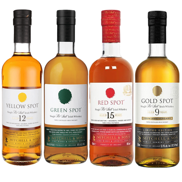 Yellow Spot, Gold Spot, Red Spot and Green Spot Irish Whiskey Bundle - Liquor Bar Delivery