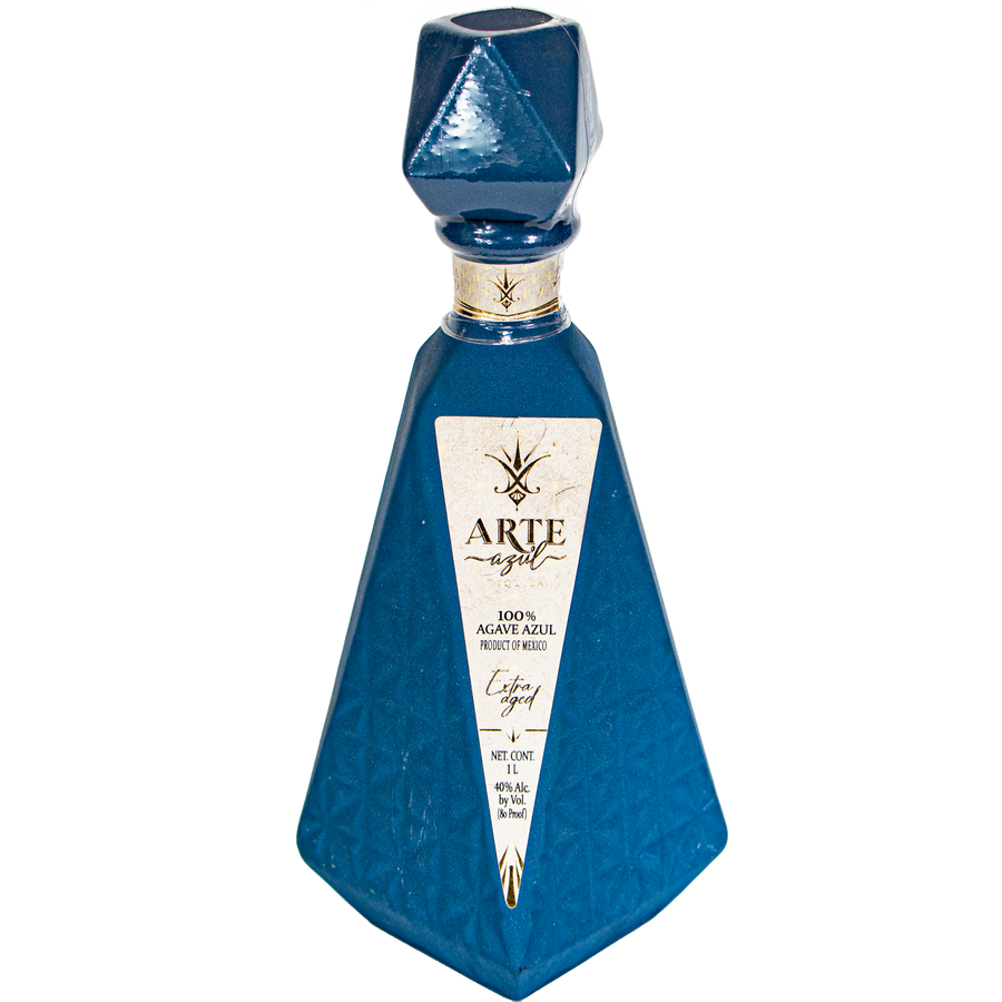 Arte Azul Ceramic Blue Extra Age Anejo Tequila - Liquor Bar Delivery