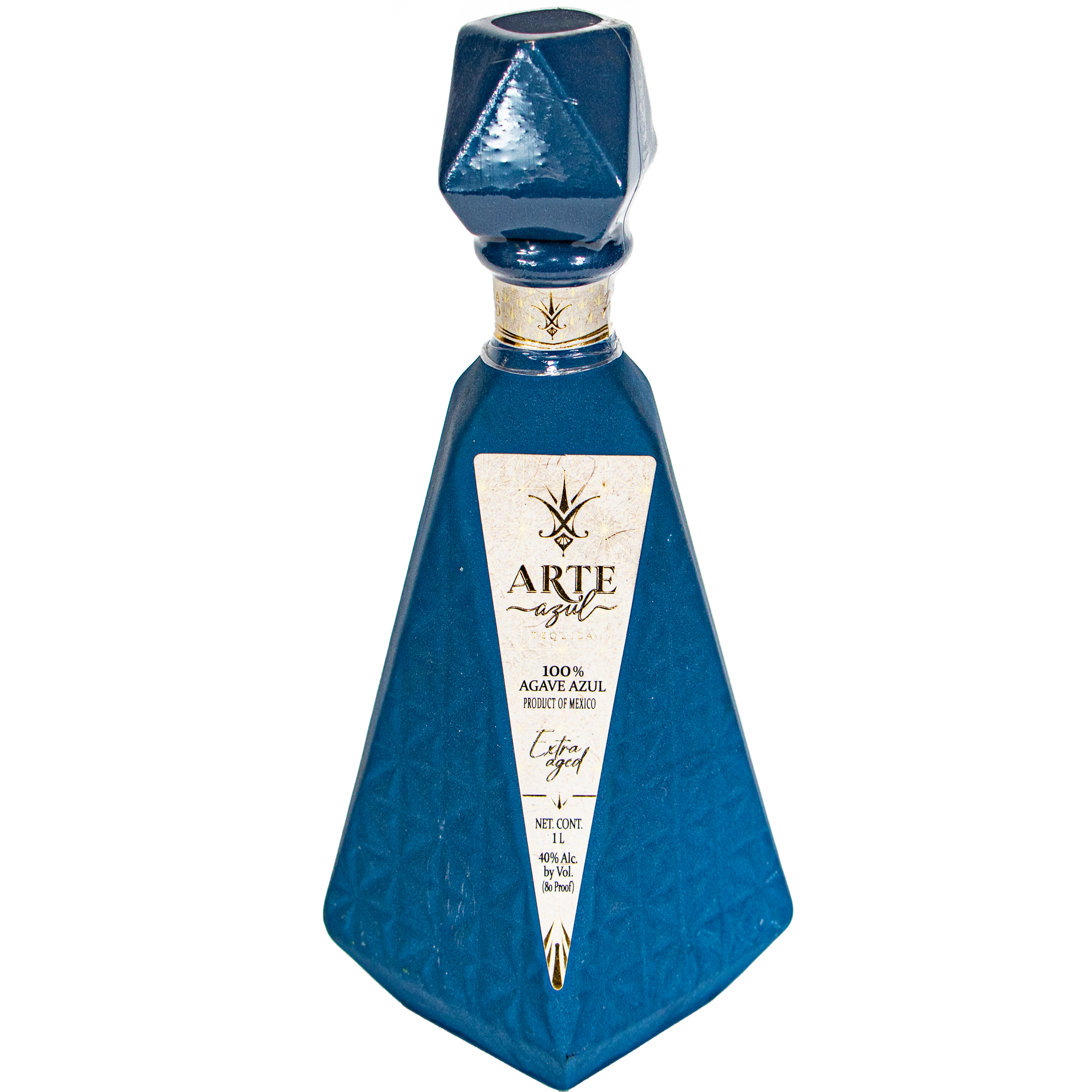 Arte Azul Ceramic Blue Extra Age Anejo Tequila - Liquor Bar Delivery