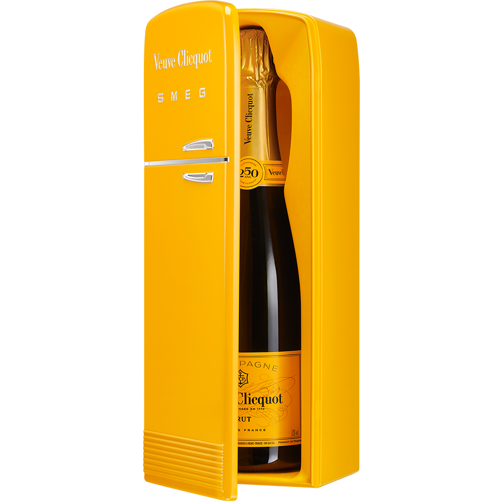 Veuve Clicquot Brut Champagne with the Fridge by SMEG Gift Box - Liquor Bar Delivery
